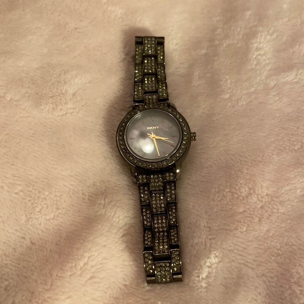 DKNY gray crystal woman’s watch